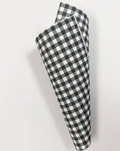 Cargar imagen en el visor de la galería, Tela de encuadernar VICHY blanco y negro 31
