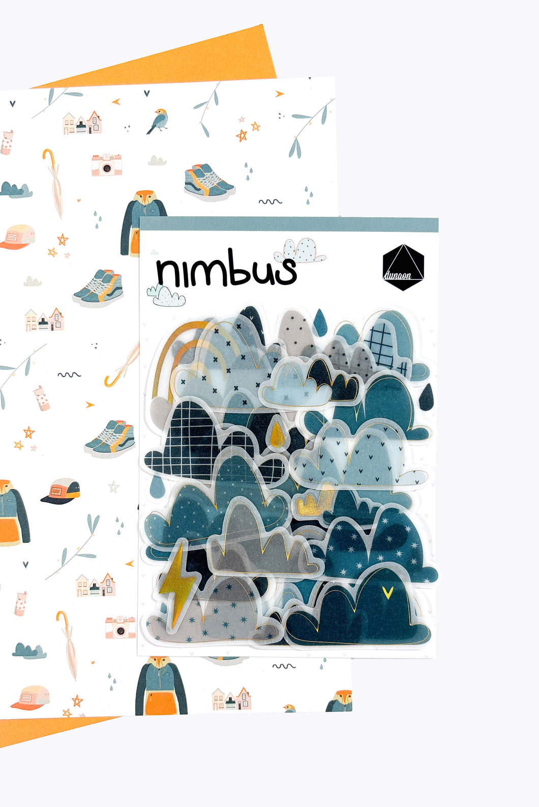 Diecuts vellum con foil Nimbus