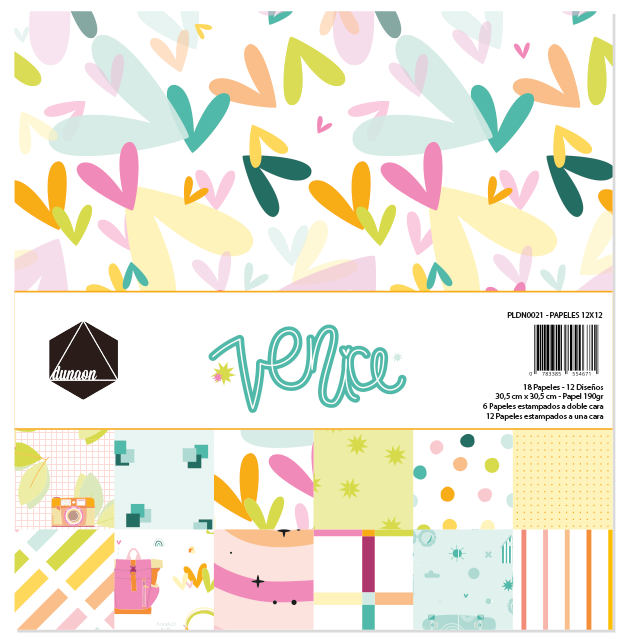 Bloc de papeles VENICE 12x12